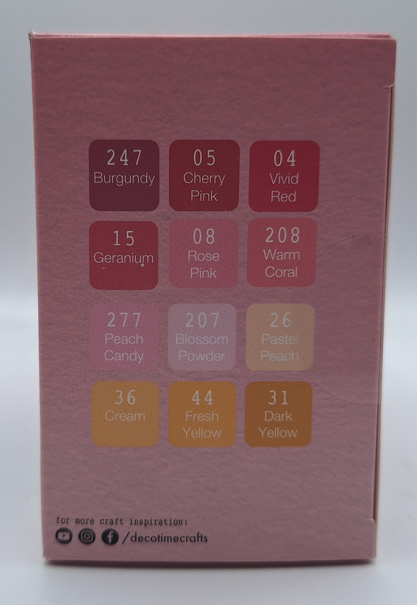 12 Twinmarkers (Love Letter - Rosa/Gelb Töne) inkl. Aufbewahrung | DecoTime