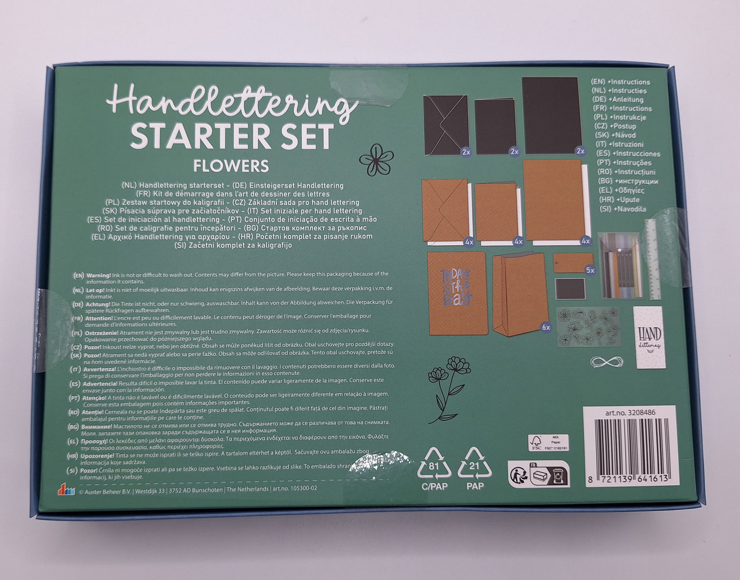 Handlettering Starter Set (Flowers) | Einsteiger Set für Handlettering | Craft World