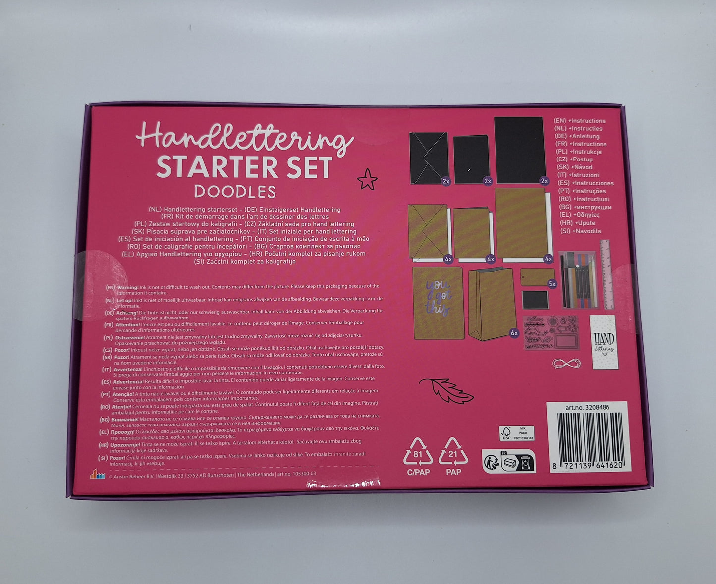 Handlettering Starter Set (Doodles) | Einsteiger Set für Handlettering | Craft World
