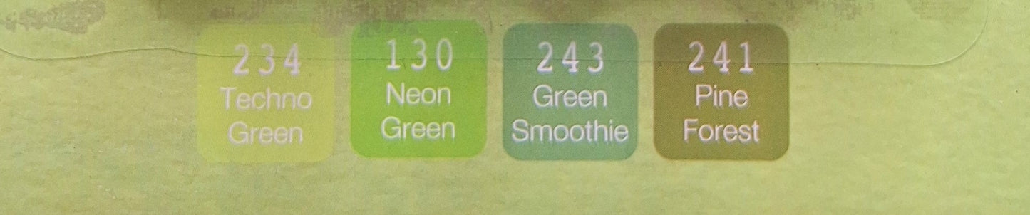 4 Twinmarkers (Dschungelfieber - Grüntöne) | DecoTime