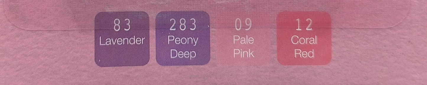 4 Twinmarkers (Blütenzauber - Lavendel/Rosa) | DecoTime