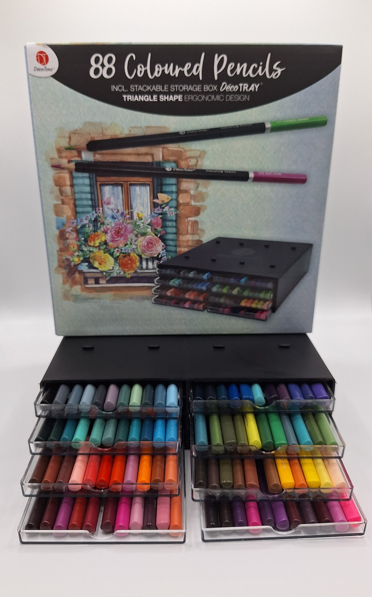 88 Coloured Pencils (Buntstifte) mit Box | DecoTime