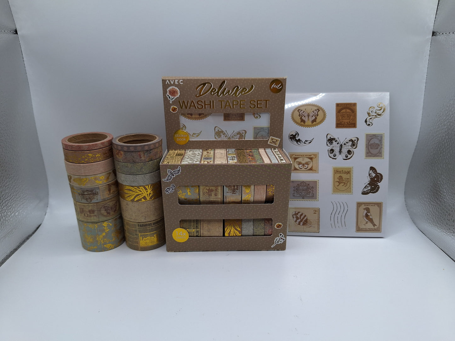 Deluxe Washi Tape Set Foliert (Vintage) | Foil | AVEC
