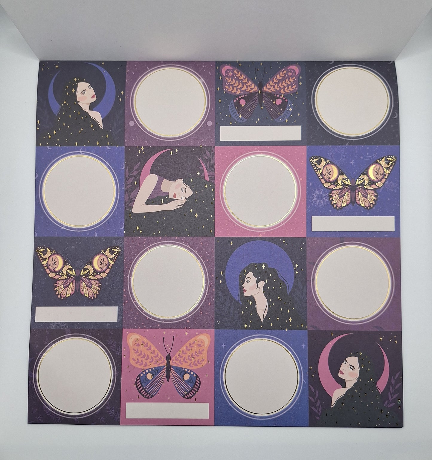 Meet Me Under The Stars Foliert Designblock | Designpad 30.5x30.5 cm Foil | 32 Blatt | Craft Sensations
