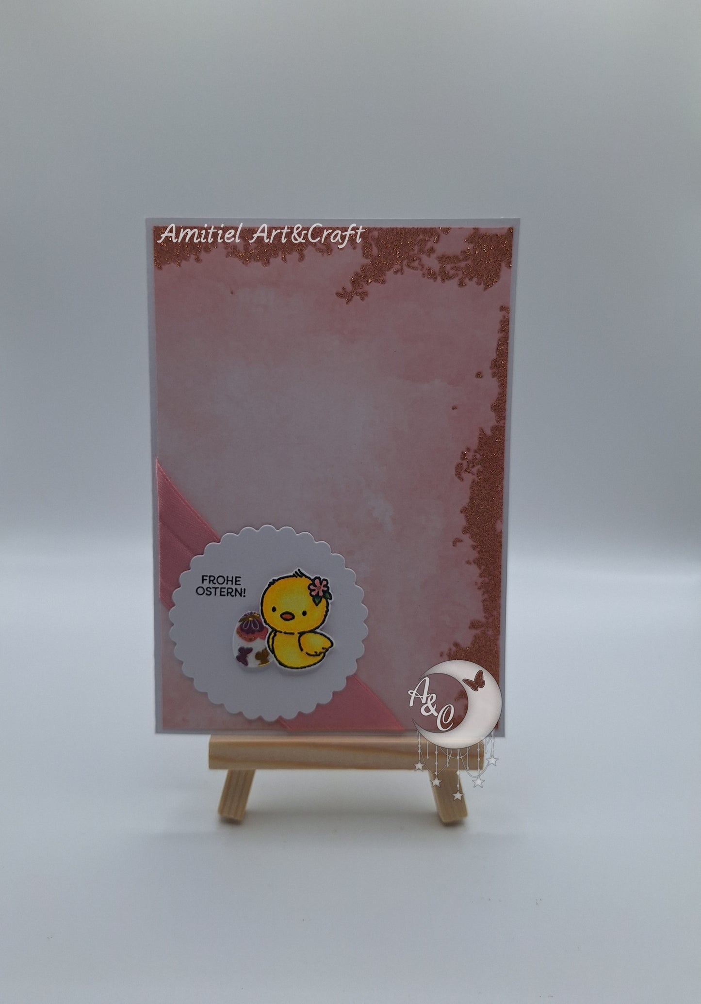 Grußkarte "Frohe Ostern" mit Küken | Osterkarte | Ostergrüße | Handmade