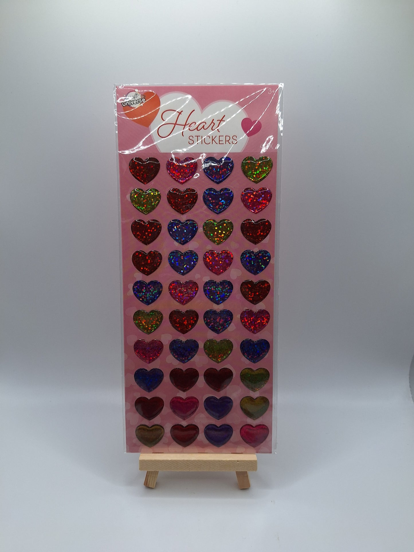 3D Herzsticker (Heart Stickers - Hearts A Lot) - Rot/Pink/Lila/Gold | Craft Universe