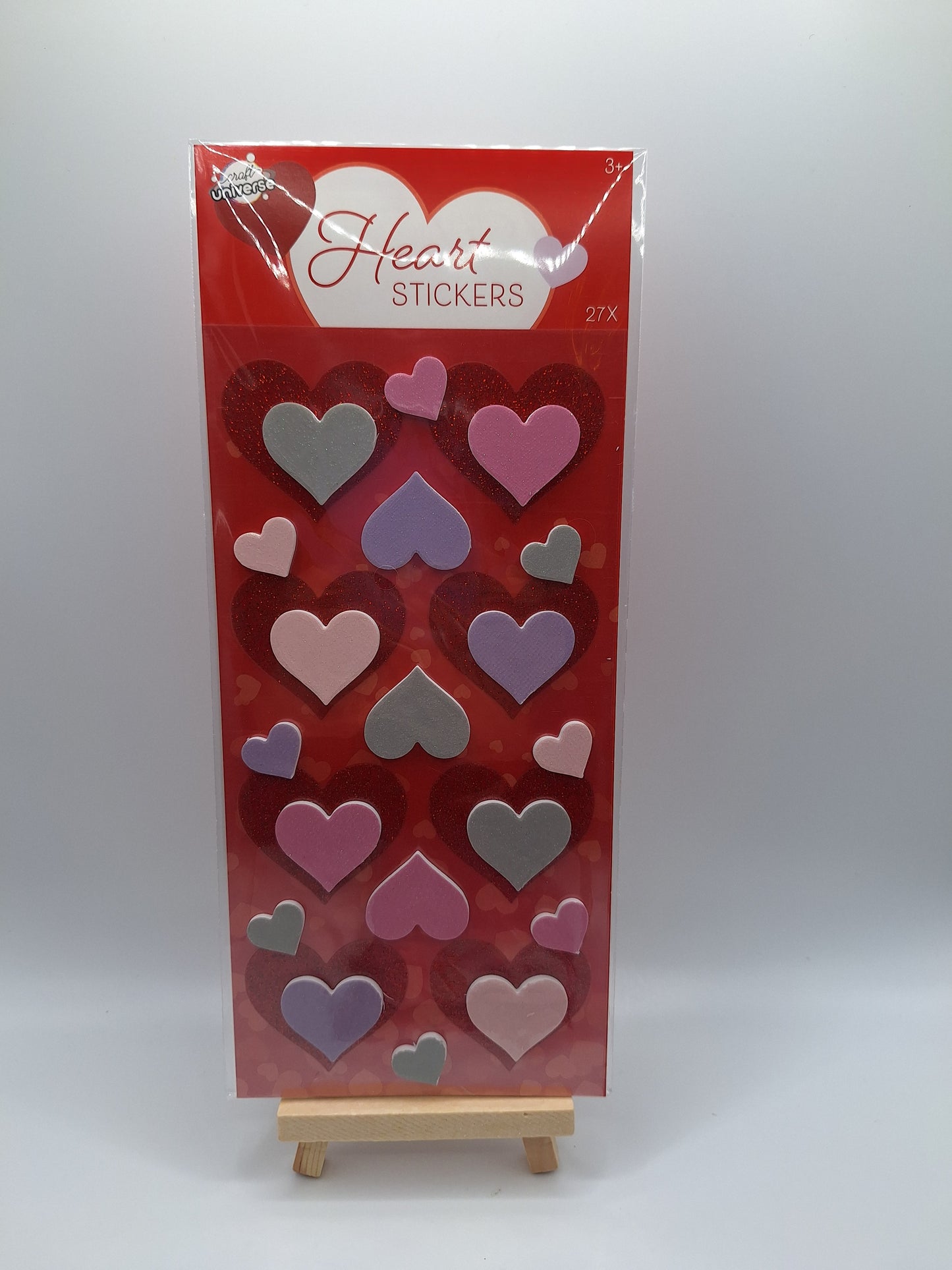 3D Herzsticker in Pastellfarben (Heart Stickers) - Pastells | Craft Universe