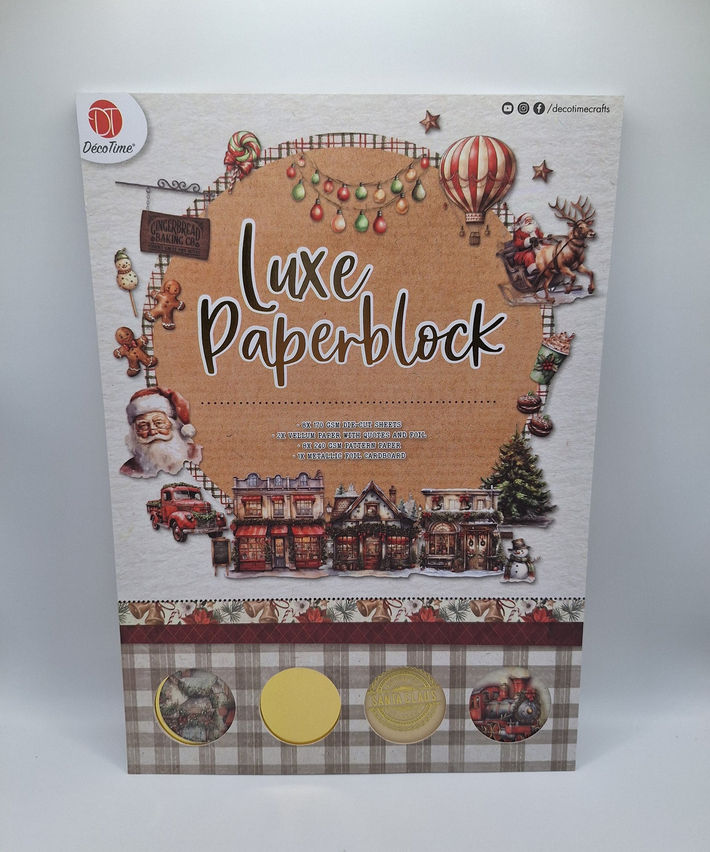 Luxe Paperblock | Designblock (Merry X-Mas) A4 19 Blatt | DecoTime