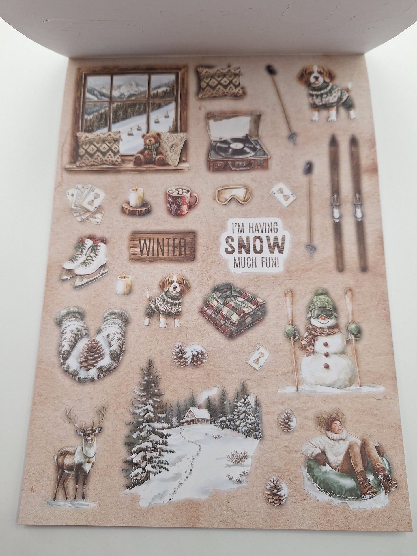 Luxe Paperblock Weihnachten | Designblock (Let It Snow) A4 32 Blatt | DecoTime