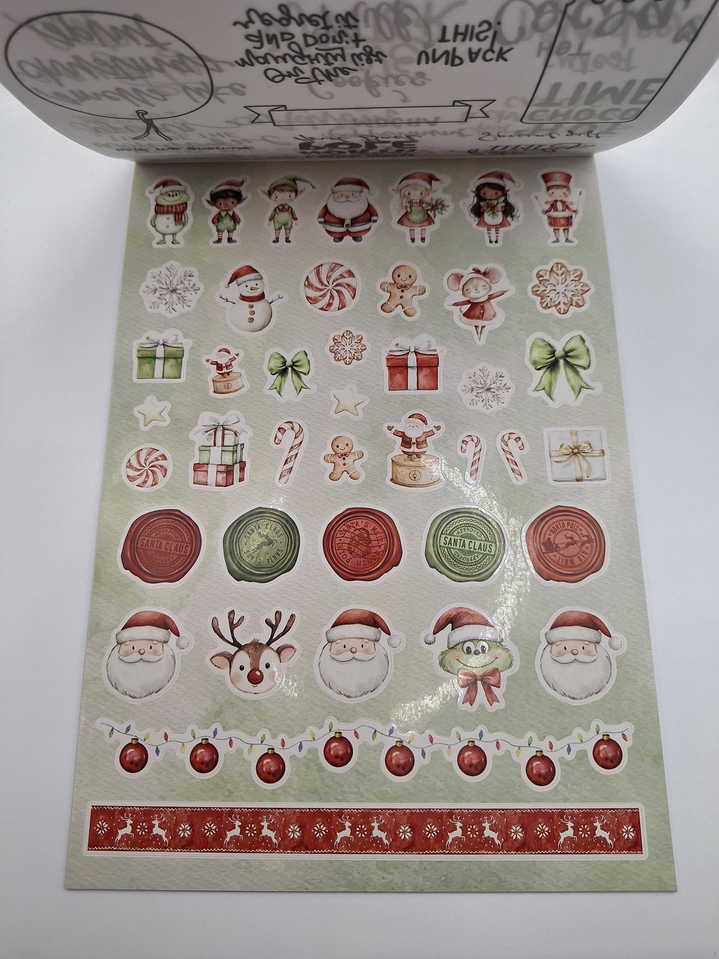 Luxe Paperblock Weihnachten | Designblock (Northpole Delivery) A4 32 Blatt | DecoTime
