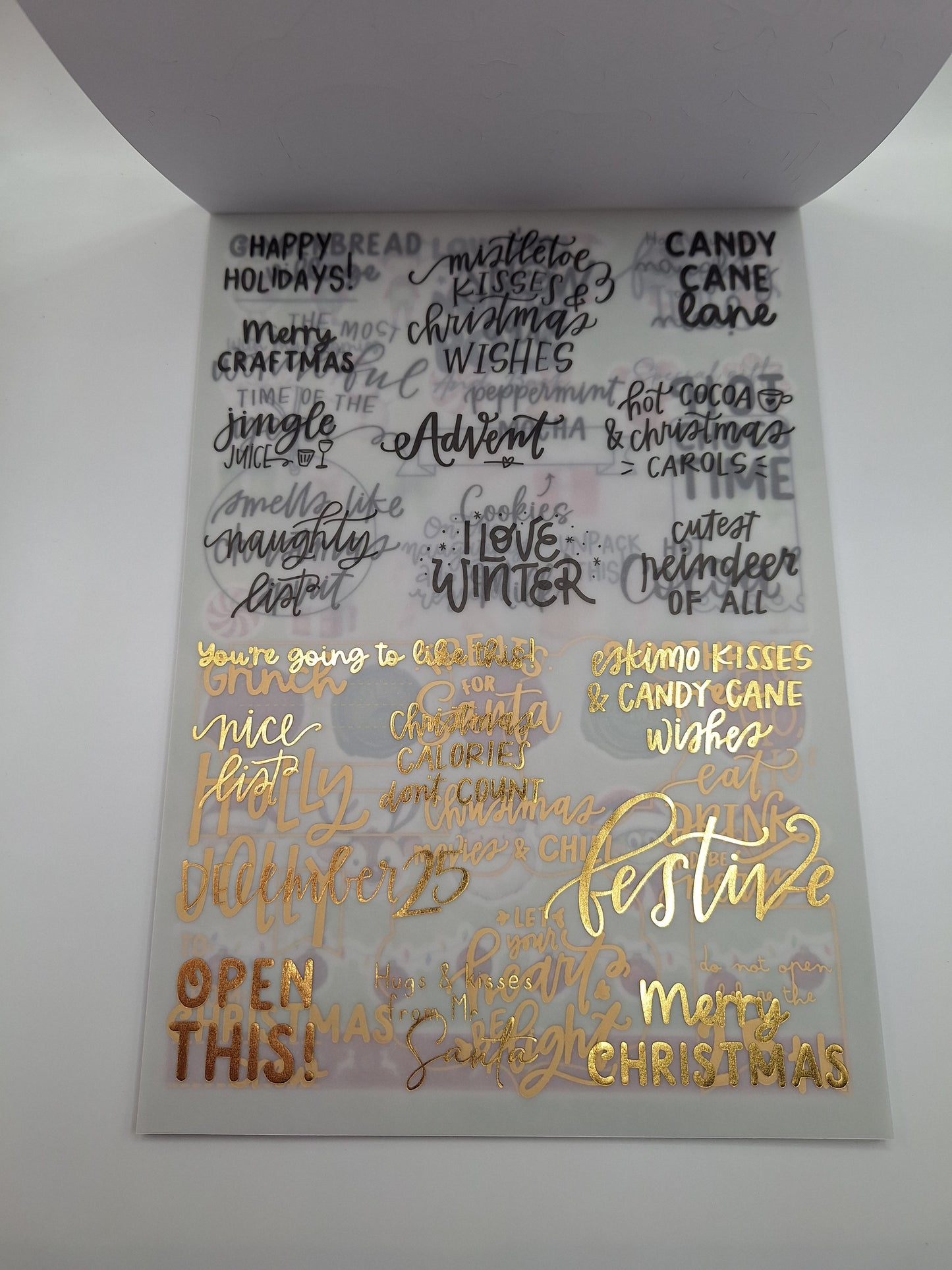 Luxe Paperblock Weihnachten | Designblock (Northpole Delivery) A4 32 Blatt | DecoTime