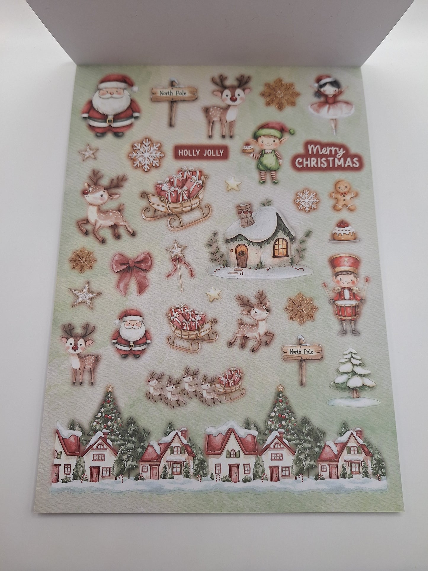 Luxe Paperblock Weihnachten | Designblock (Northpole Delivery) A4 32 Blatt | DecoTime