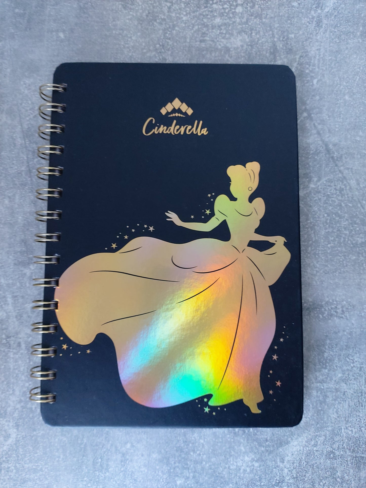 Notizbuch A5 Disney Cinderella | foliert| 80 Seiten | spiralförmig gebunden