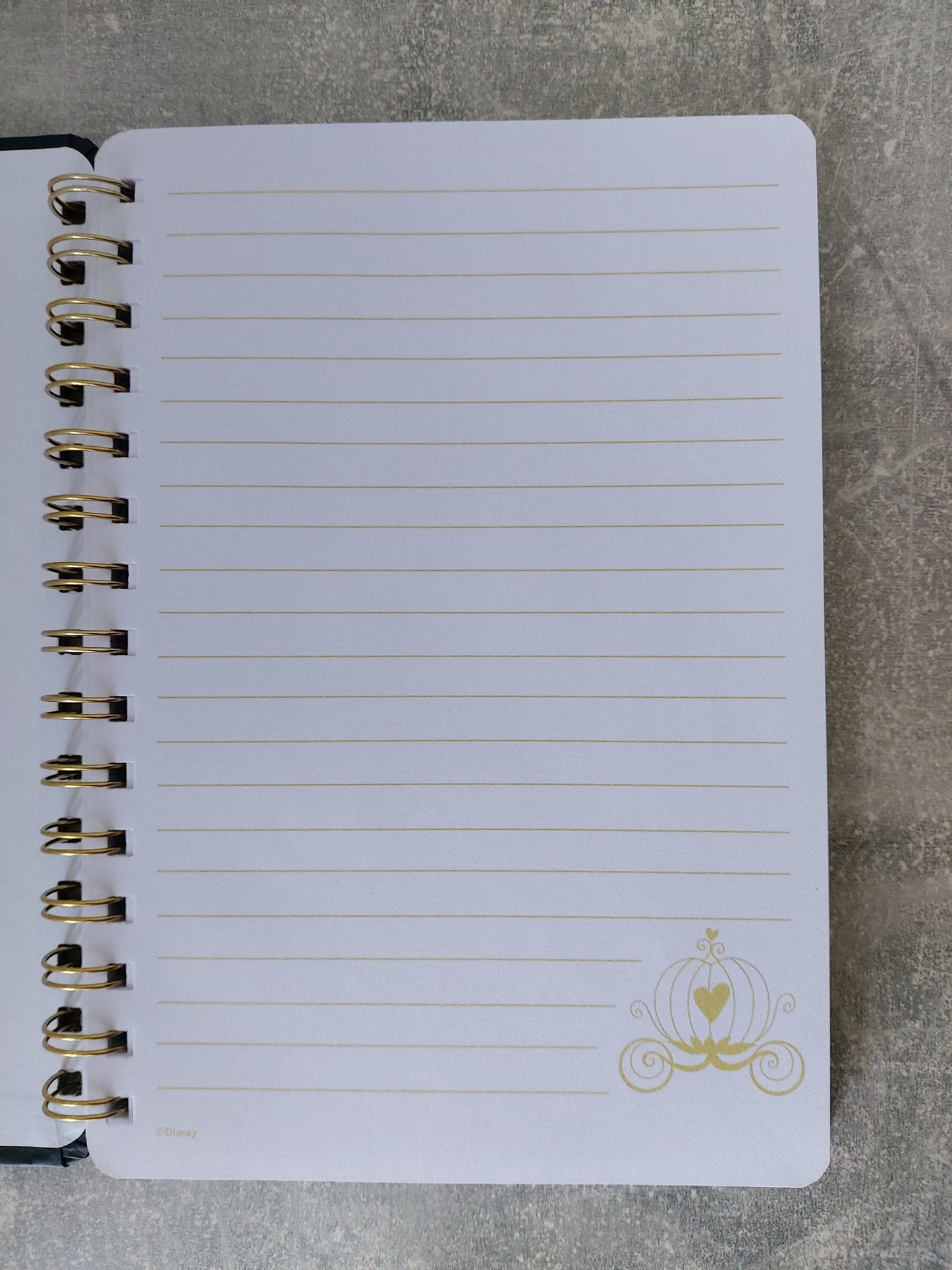 Notizbuch A5 Disney Cinderella | foliert| 80 Seiten | spiralförmig gebunden