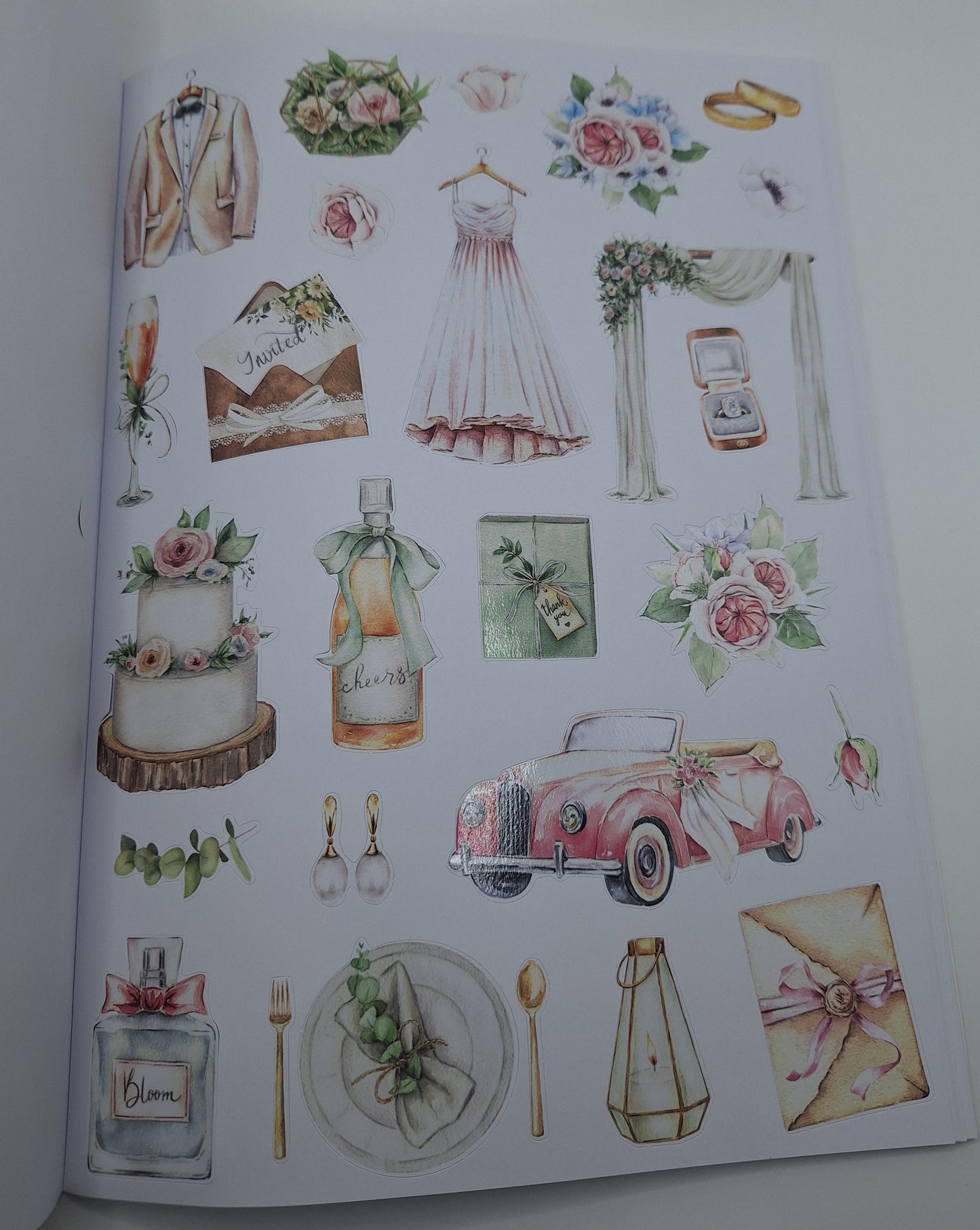 Designblock/gestanzte Bilder (Paper Die-Cut Book Pink) 800+ Motive | DecoTime