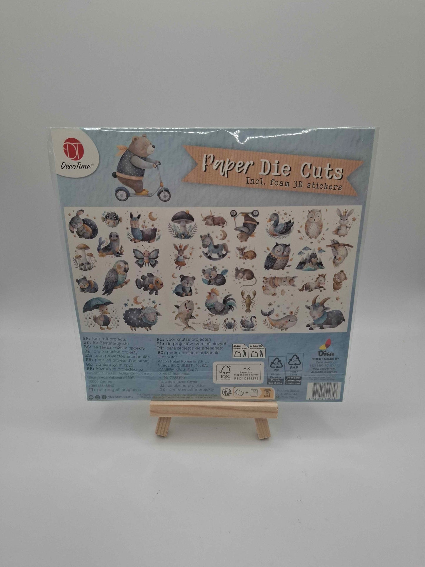 Gestanzte Bilder (Tierkinder) - Paper Die Cuts (Baby Animals) incl. Foam 3D Stickers | DecoTime