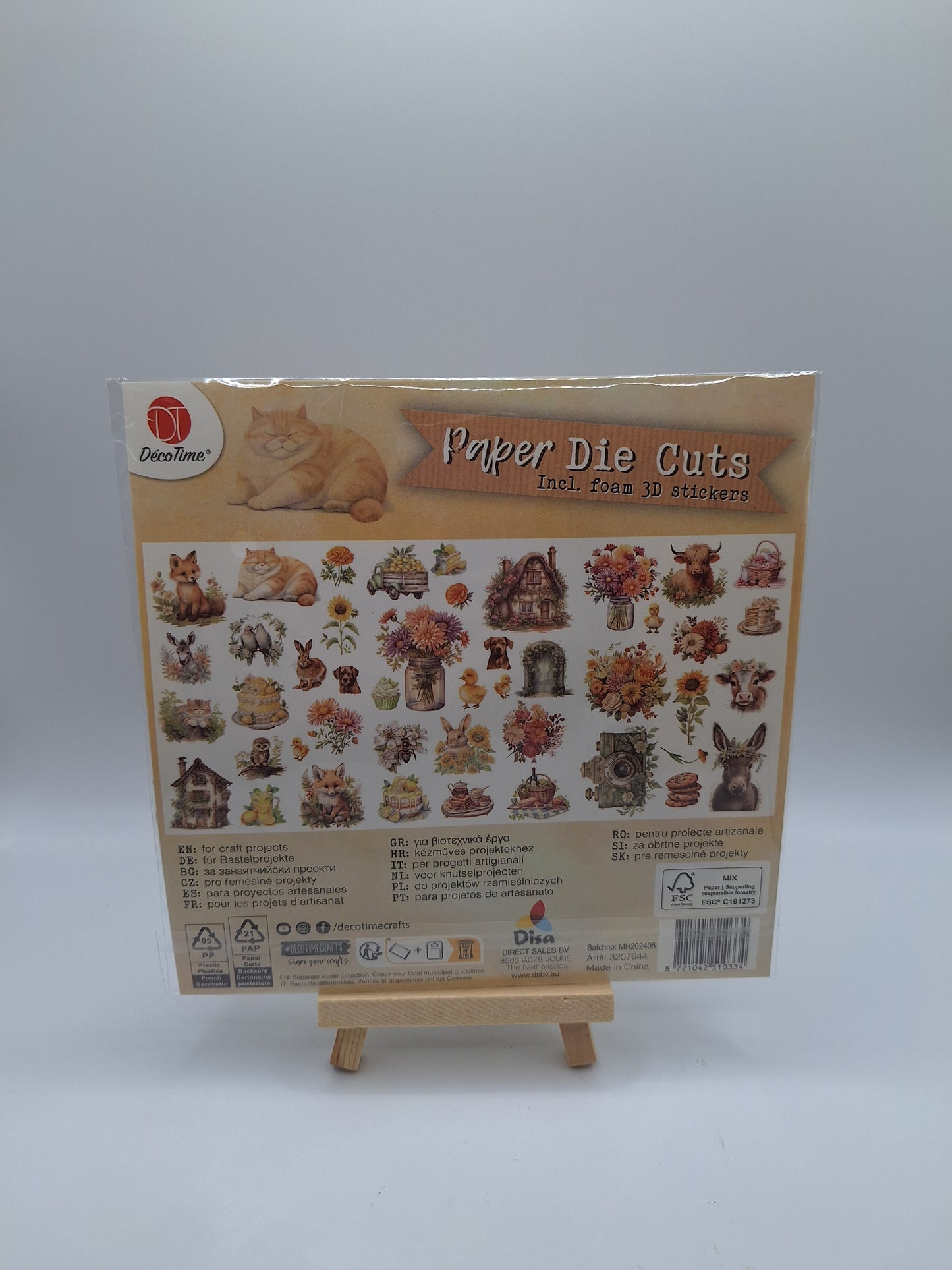 Gestanzte Bilder (Vintage Cottage) - Paper Die Cuts incl. Foam 3D Stickers | DecoTime