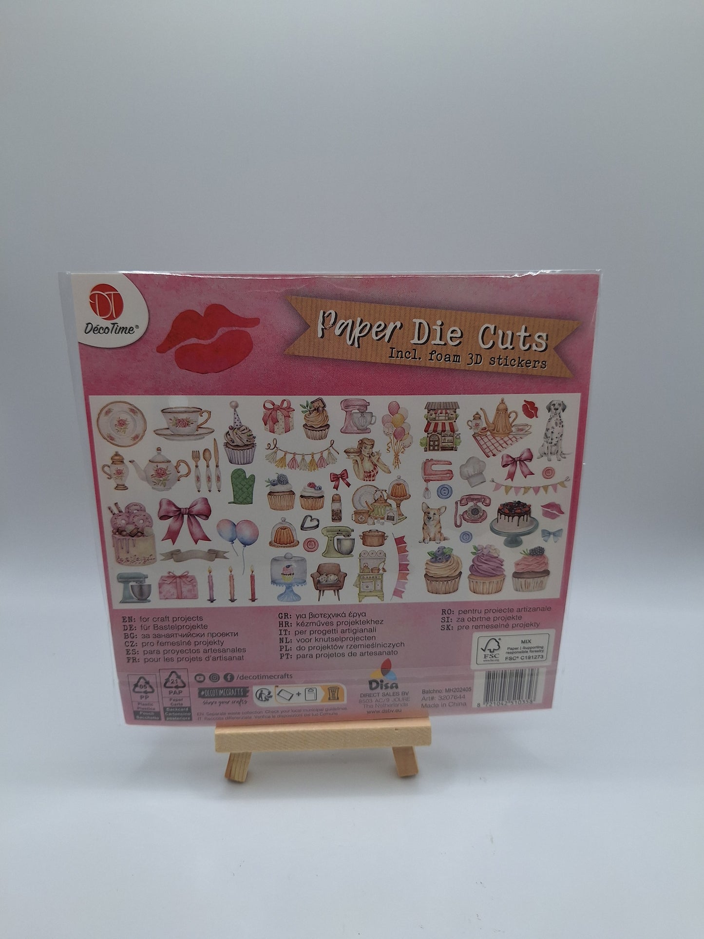 Gestanzte Bilder (Vintage Sweets) - Paper Die Cuts incl. Foam 3D Stickers | DecoTime