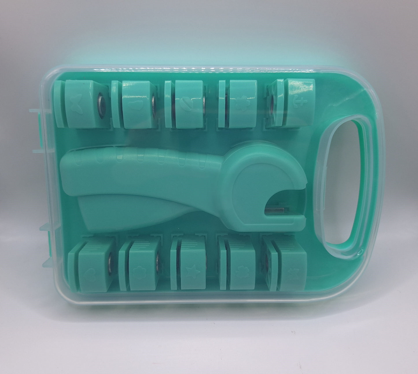 Stanzset 10 Formen | Punch Set 10 Shapes with Storage | Action