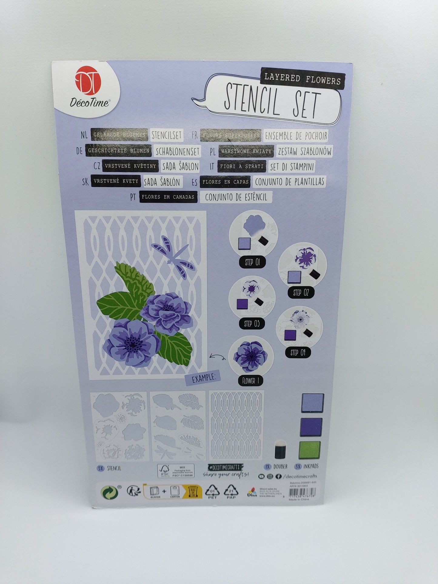 Schablonenset (Stencil Set) - Lila Set | DecoTime