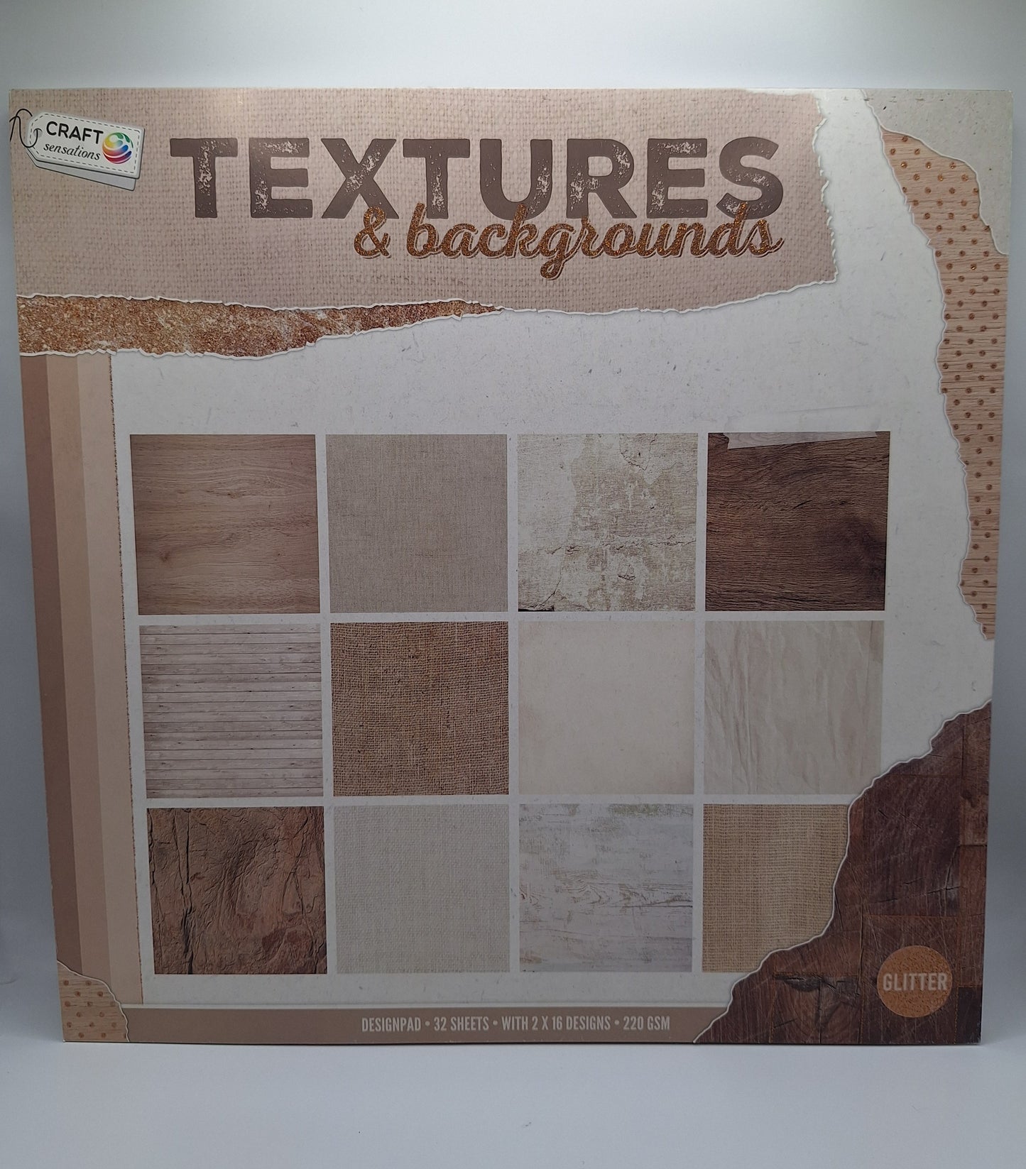 Texturess & Backgrounds Designblock | Designpad 30.5x30.5 cm Foil | 32 Blatt | Craft Sensations