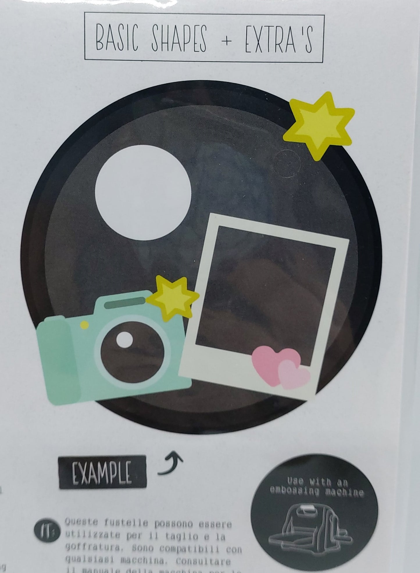 Stanzschablonen Kamera und Foto | Cutting Dies - Basic Shapes | DecoTime