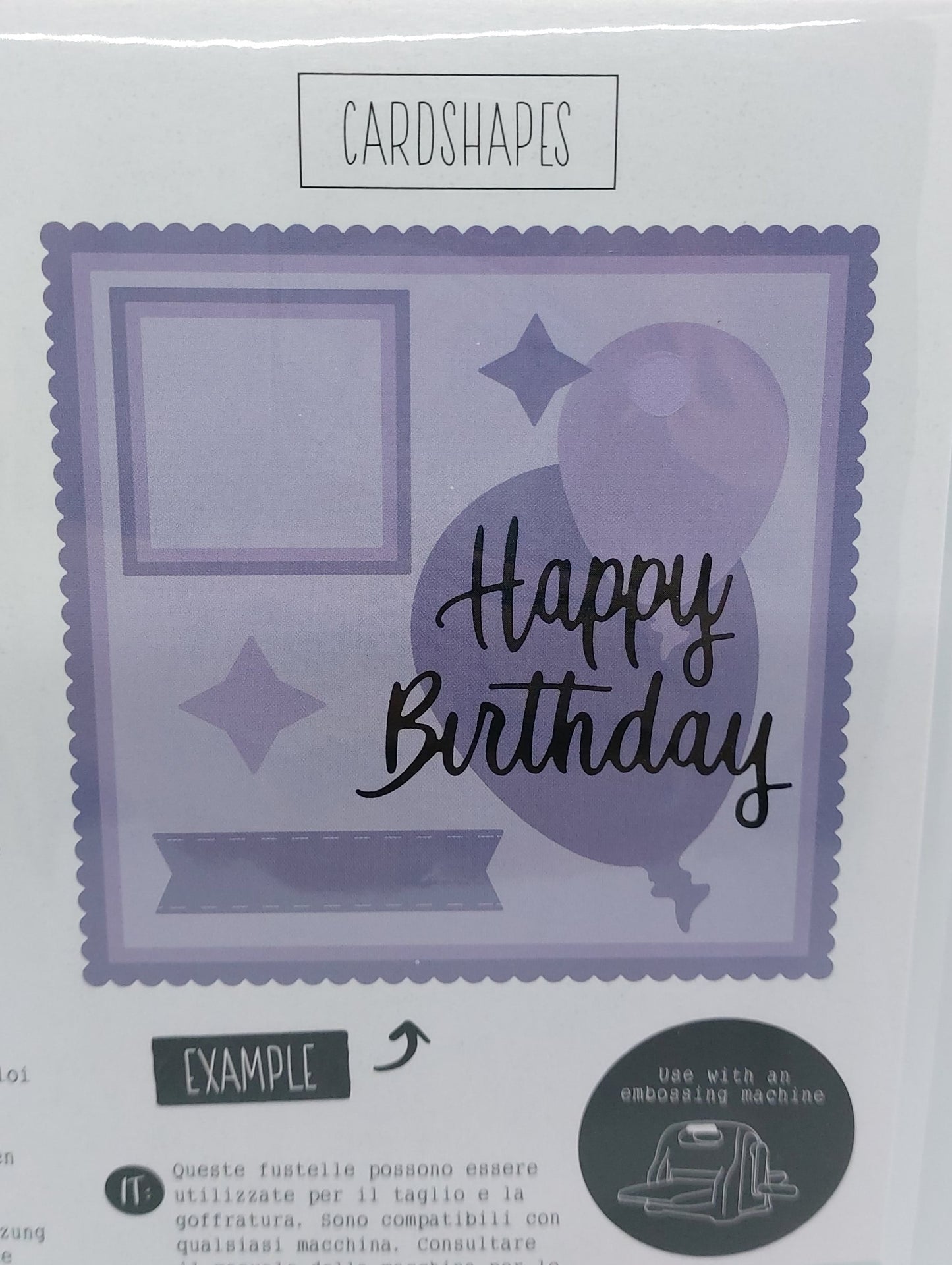 Stanzschablonen Geburtstagsgrüße - Happy Birthday | Cutting Dies - Card Shapes | DecoTime