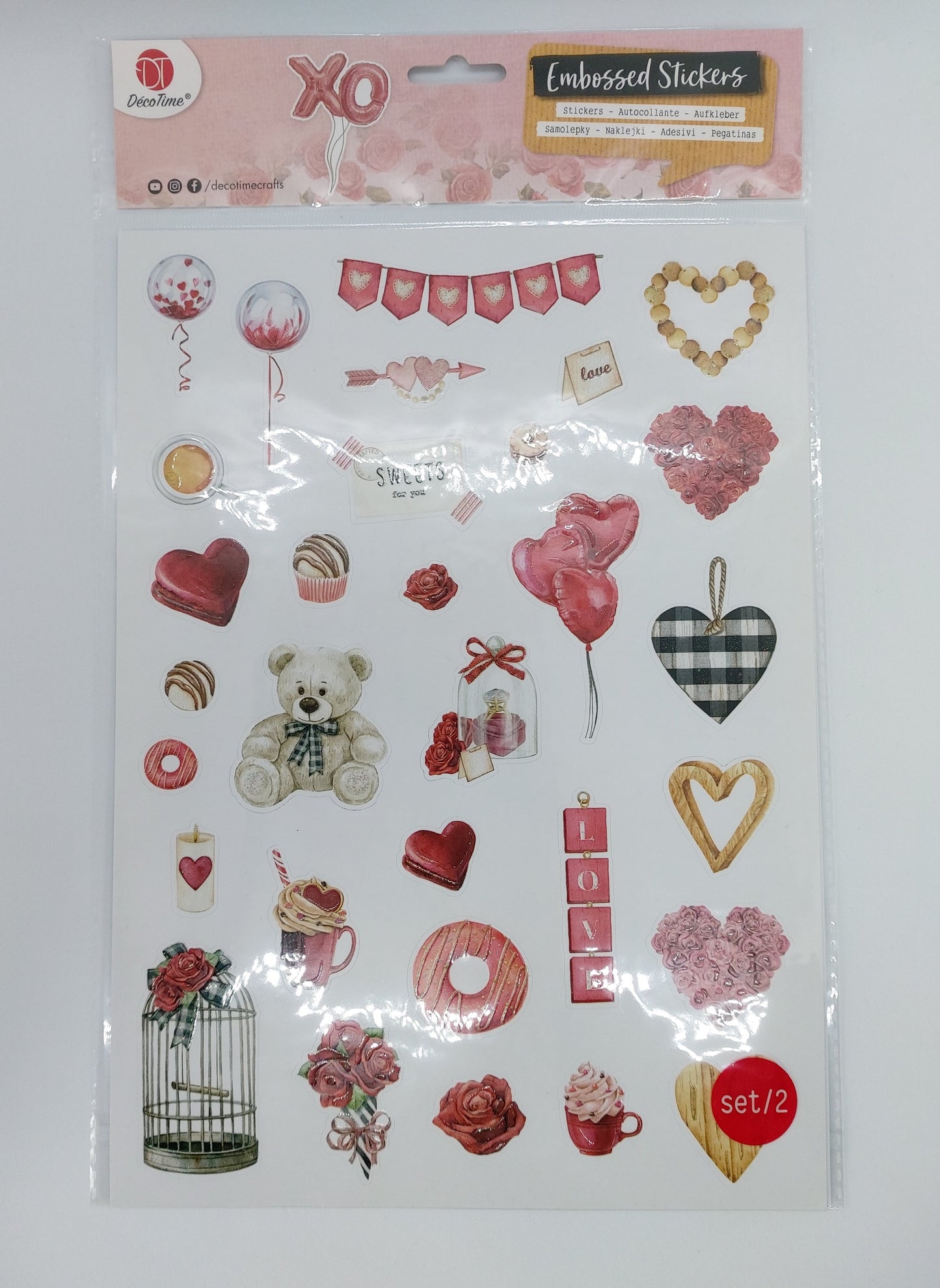 Stickerpad and Embossed Sticekrs (Ocean Breeze)