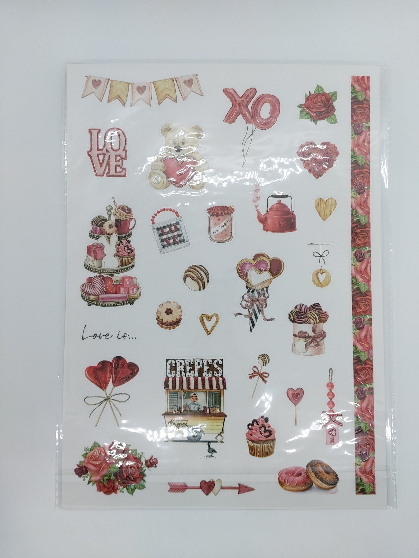 Stickerpad and Embossed Sticekrs (Ocean Breeze)
