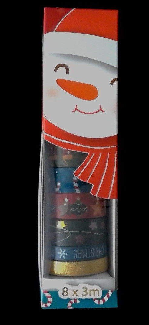 Weihnachts-Washi-Tapes 8 St. a 3m (Merry Christmas) AVEC