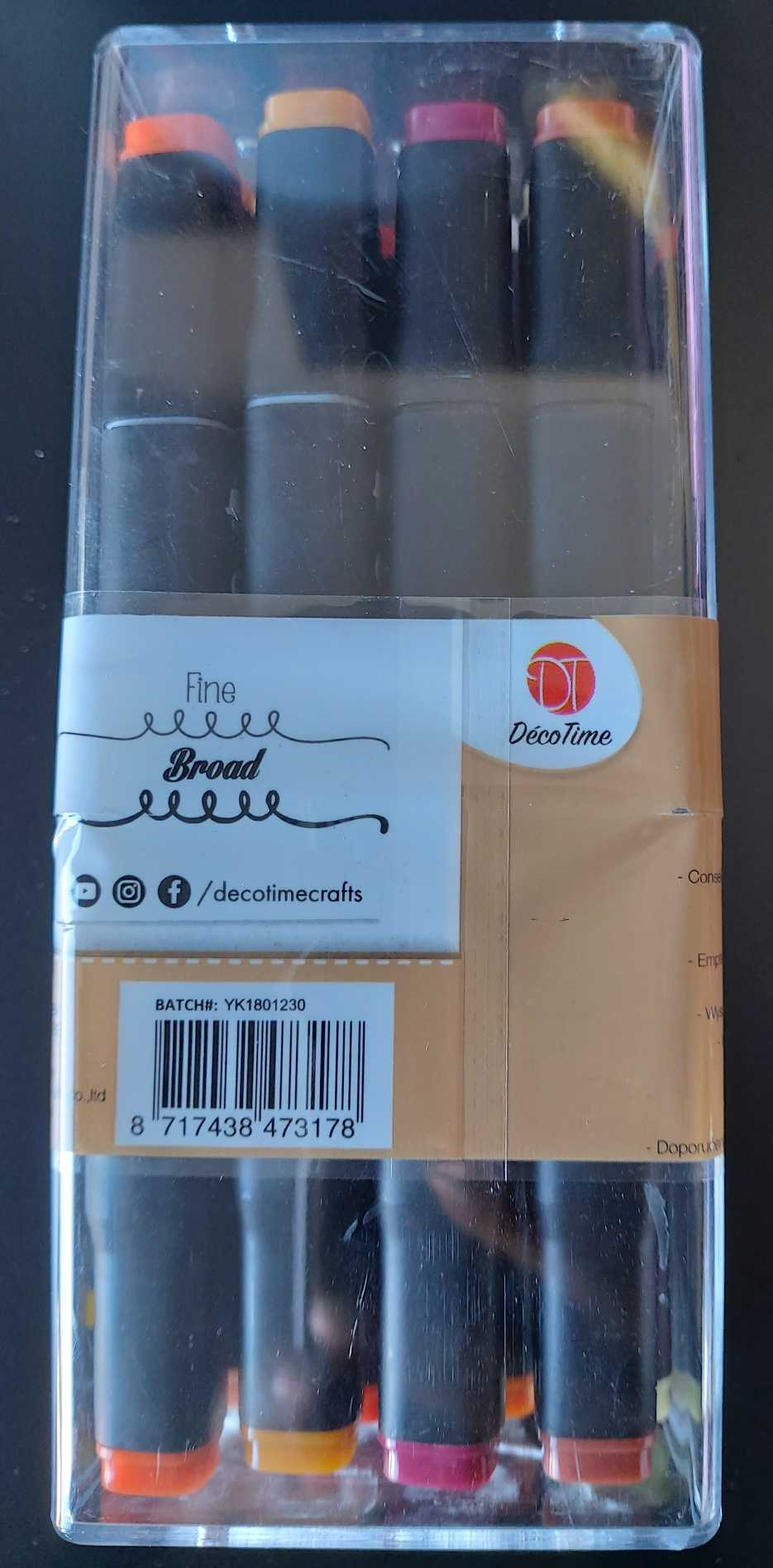 Twinmarkers 12 Rottöne Chisel + Fine Nib | DecoTime