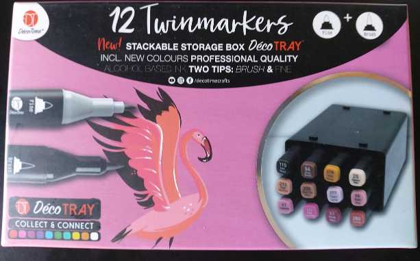 Twinmarkers 12 Pink Tones incl. Storagebox