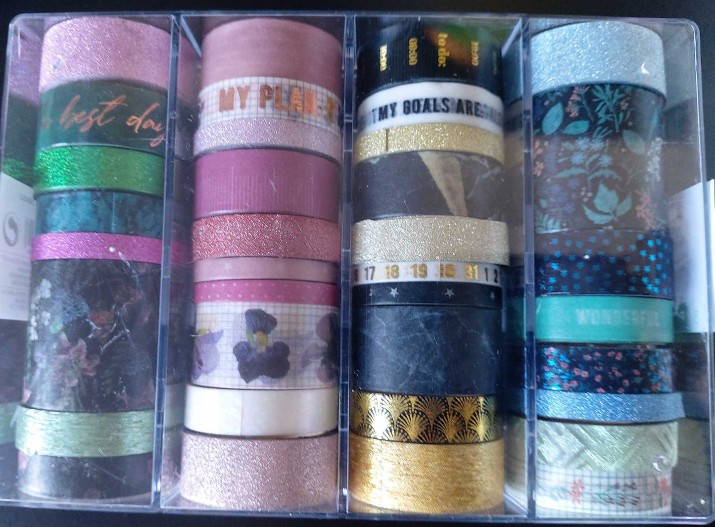 Washi Tape Box 36 stk. Floral/Glitter und mehr... Craft Sensations