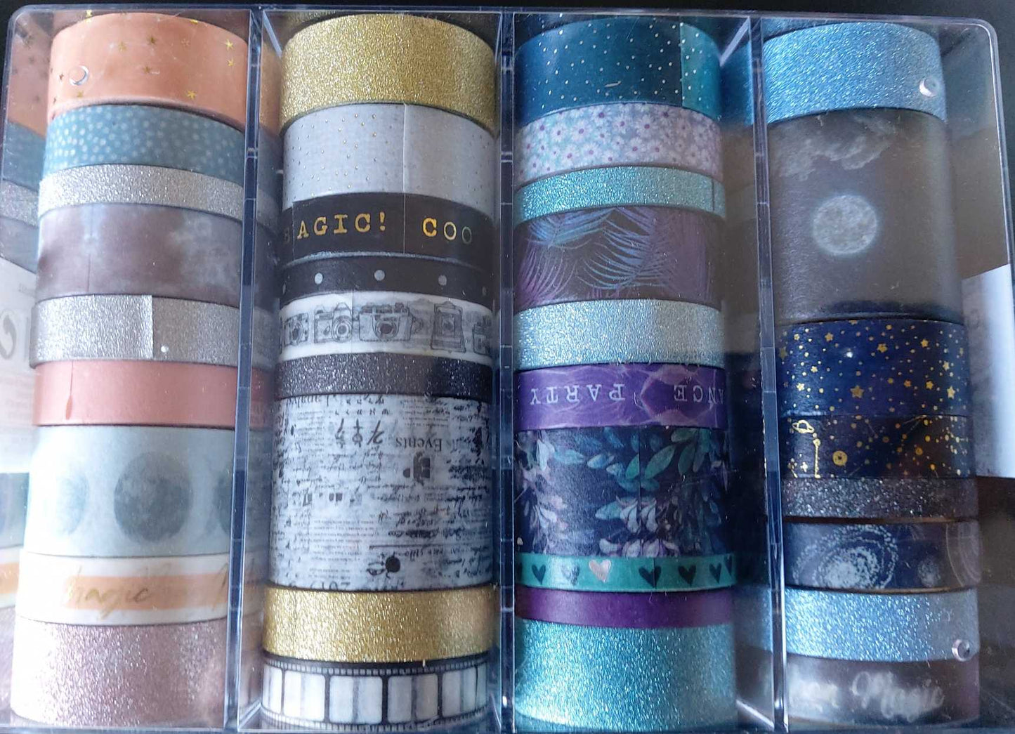 Washi Tape Box 36 Stück (Mond- und Sternenzauber) Craft Sensations