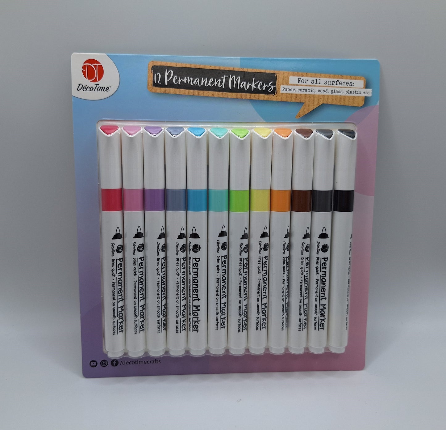 12 Permanent-Marker | Permanent Markers | DecoTime