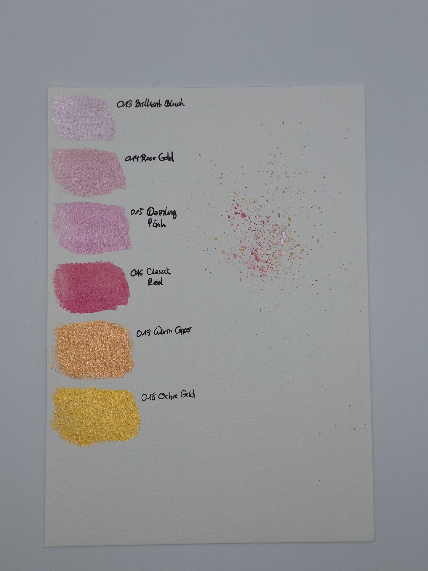 Metallic Wasserfarben in Rosa/Pink/Gold Tönen 2026 (Metallic Watercolour Paint) | DecoTime