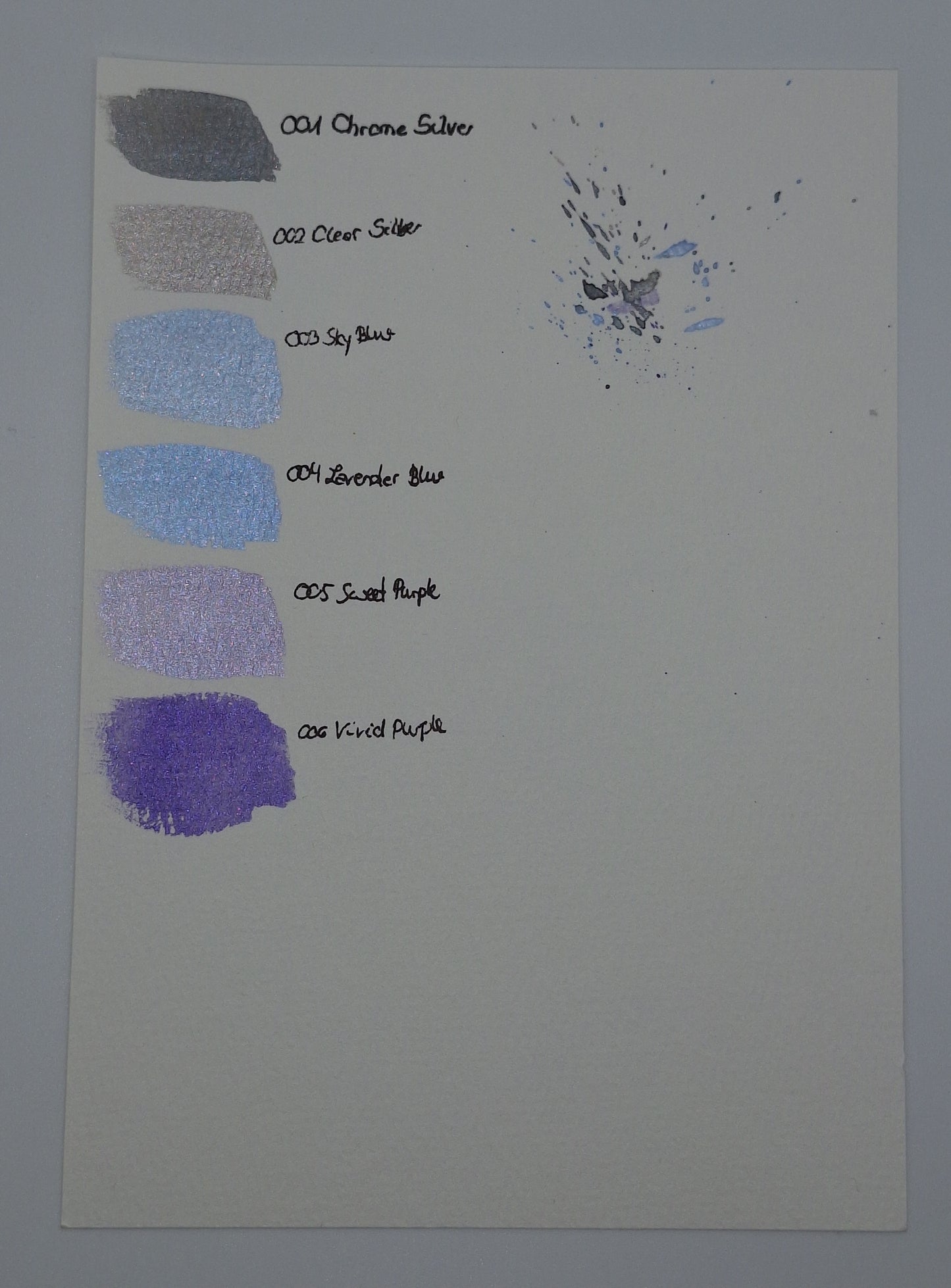 Metallic Wasserfarben in Lila-Blau-Grau Tönen 2026 (Metallic Watercolour Paint) | DecoTime