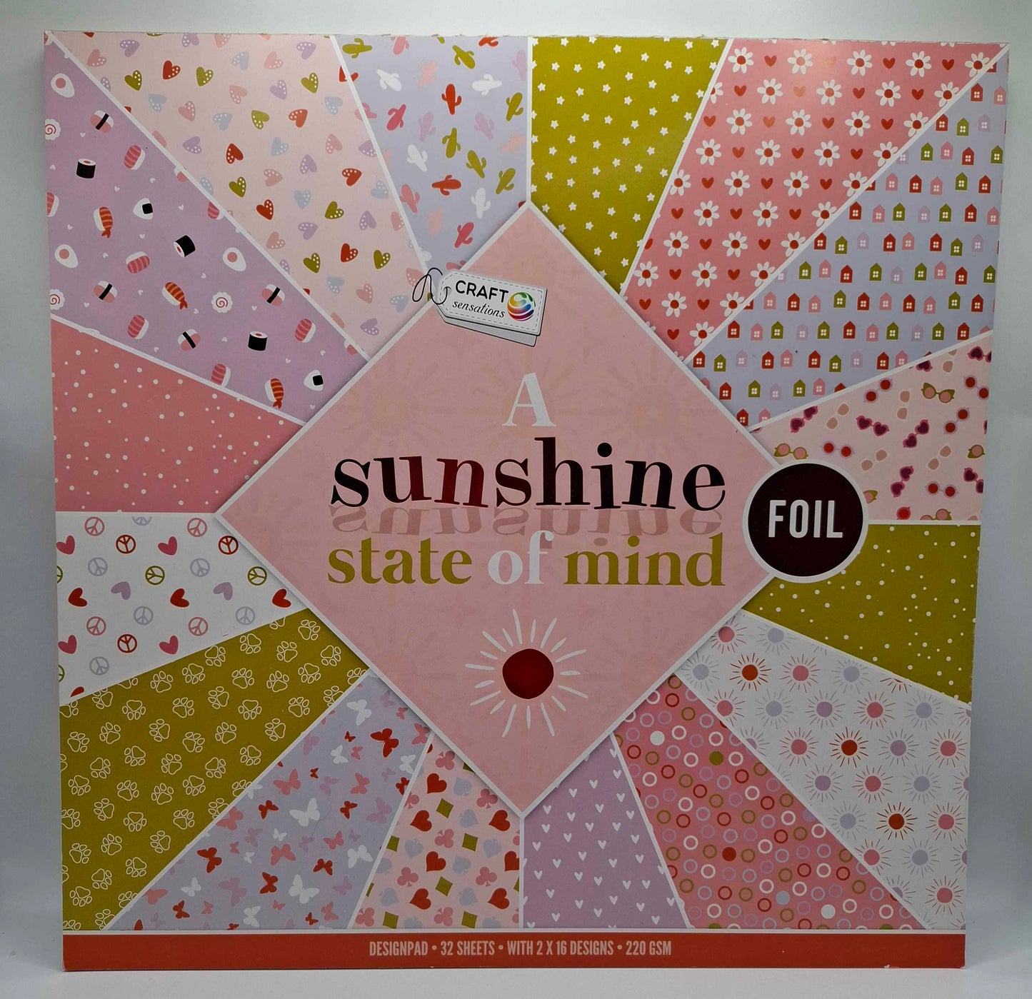 A Sunshine State Of Mind | Foliert | Designblock | Designpad 30.5x30.5 cm Foil | 32 Blatt | Craft Sensations