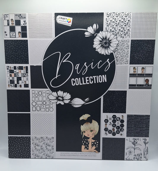 Basics Collection Designblock | Designpad 30.5x30.5 cm | 24 Blatt | Craft Sensations