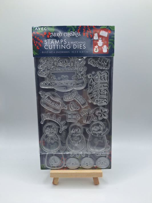 Build Me A Snowman | Stamps & Matching Cutting Dies | AVEC