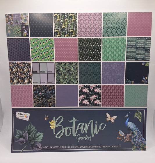 Botanic Garden | Mix & Match Designpad 30.5x30.5 cm | 24 Blatt | Craft Sensations