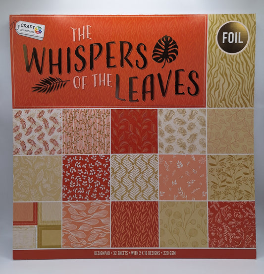 The Whispers Of The Leaves | Foliert | Designblock | Designpad 30.5x30.5 cm Foil | 32 Blatt | Craft Sensations