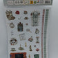 Stickerbogen Aufkleber (Embossed Stickers - Vintage British) DecoTime