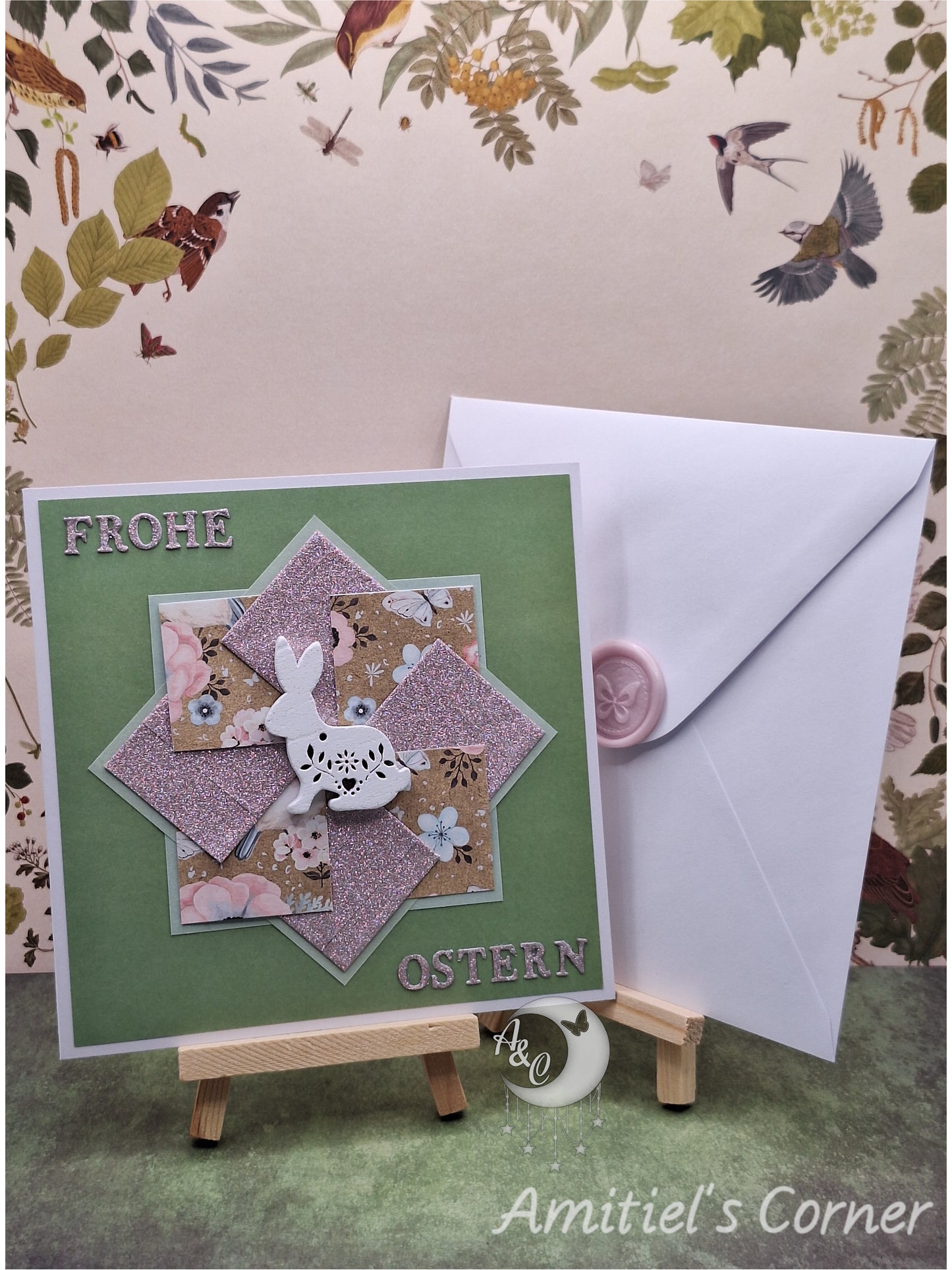Osterkarte | Ostergrüße | 3D Grußkarte | Pinwheel Card | Handmade