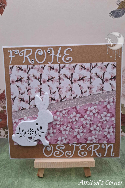 Grußkarte "Frohe Ostern" Floral | Osterkarte | Ostergrüße | Handmade