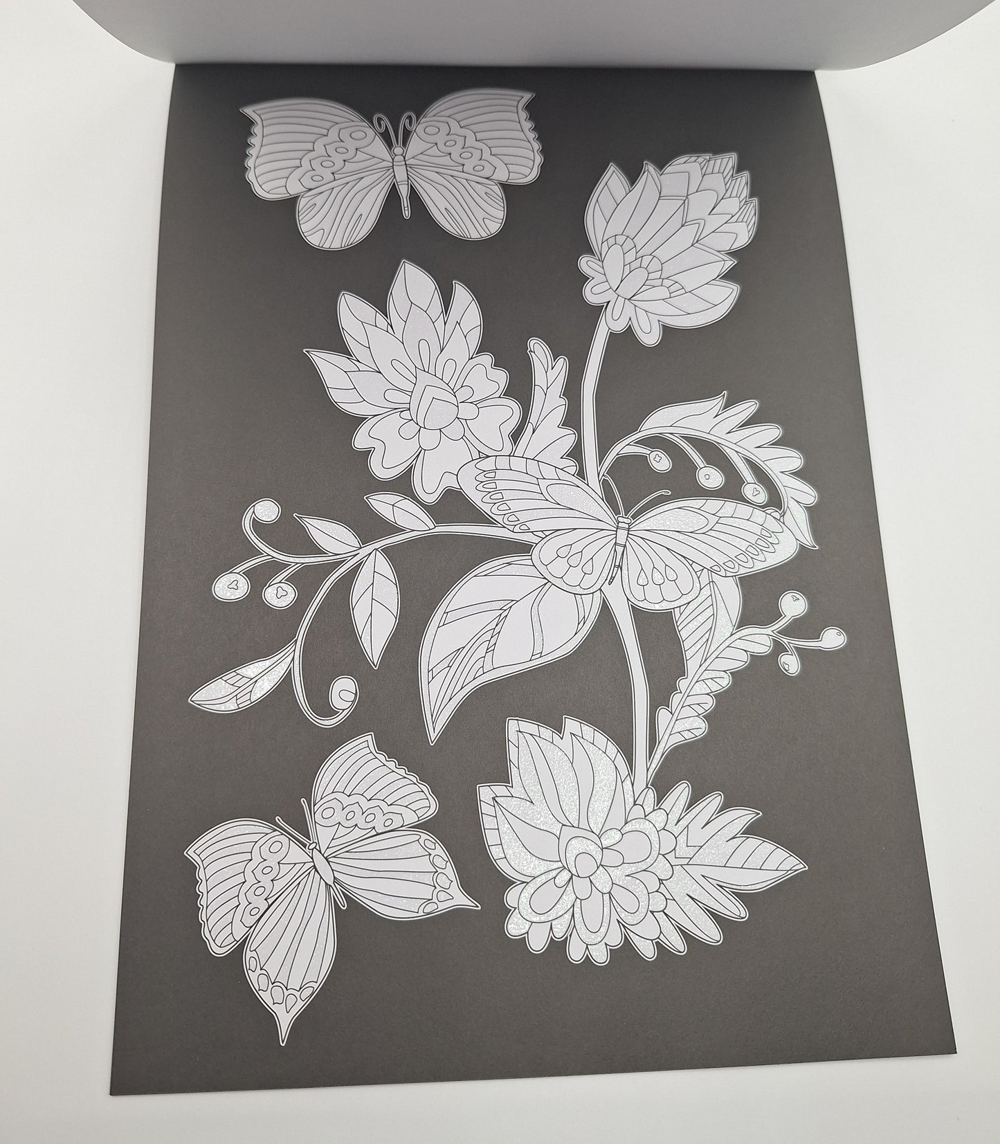 Glitzer-Malbuch /Glitter Colouringbook (Flowers) | 24 Seiten | DecoTime