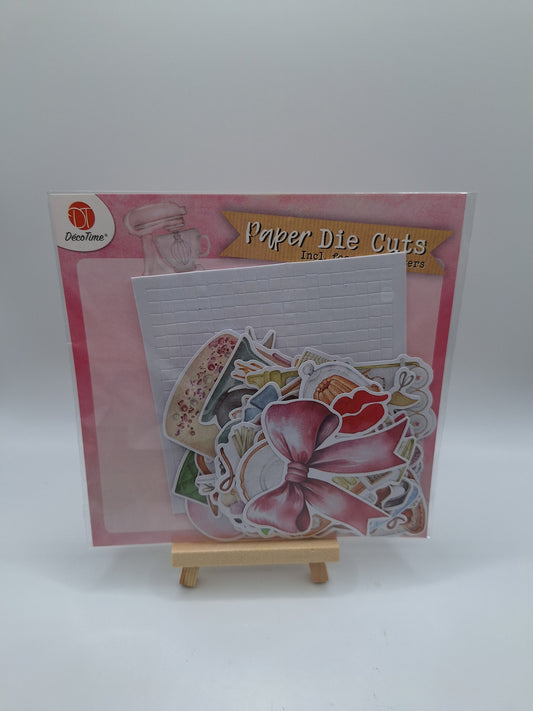 Gestanzte Bilder (Vintage Sweets) - Paper Die Cuts incl. Foam 3D Stickers | DecoTime