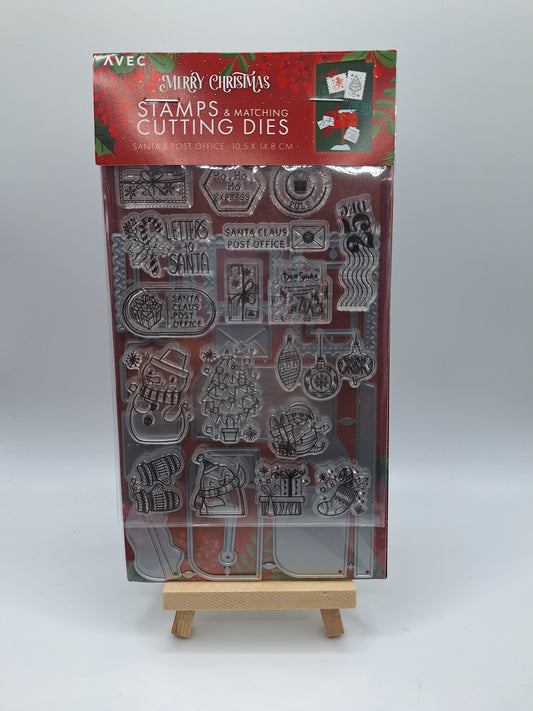 Santa's Post Office | Stamps & Matching Cutting Dies | AVEC