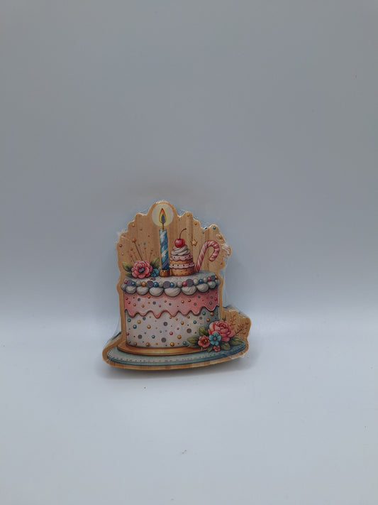 Holzstempel Geburtstagstorte | Wooden Stamp Birthday Cake | DecoTime