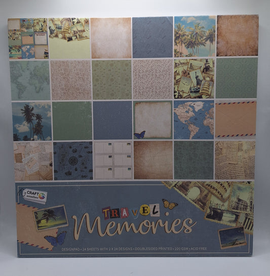 Travel Memories | Mix & Match Designpad 30.5x30.5 cm | 24 Blatt | Craft Sensations